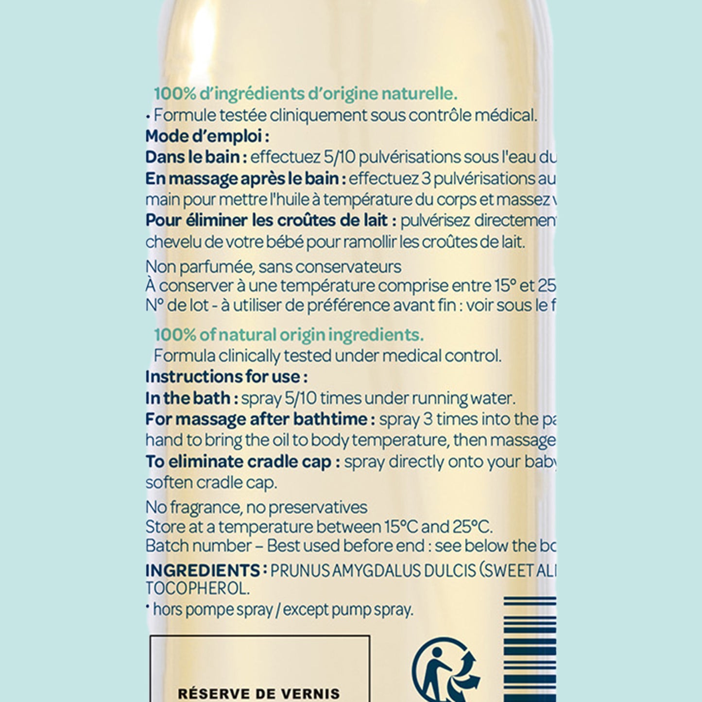 Biolane Sweet Almond Oil Spray