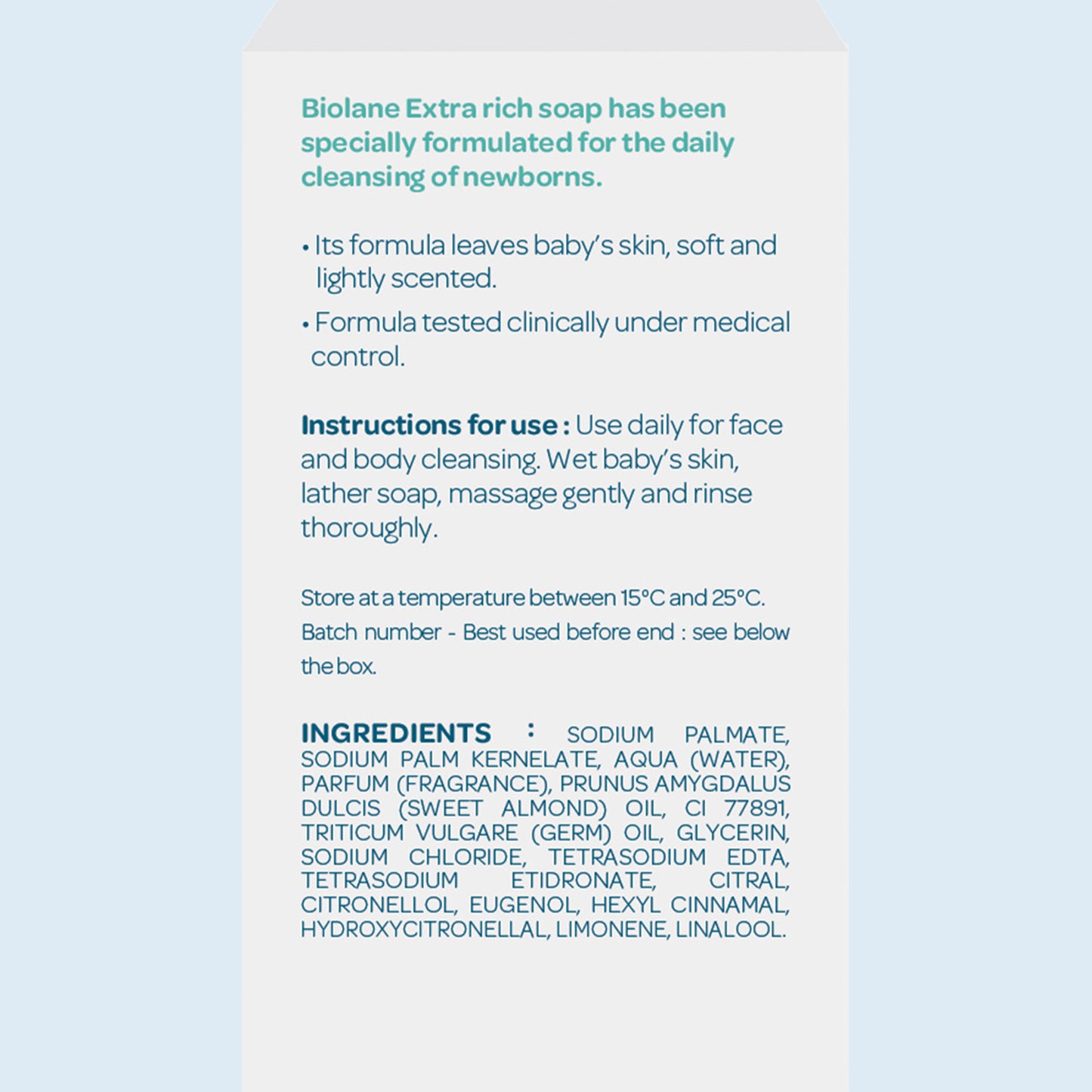 Biolane Extra Rich Soap for Baby