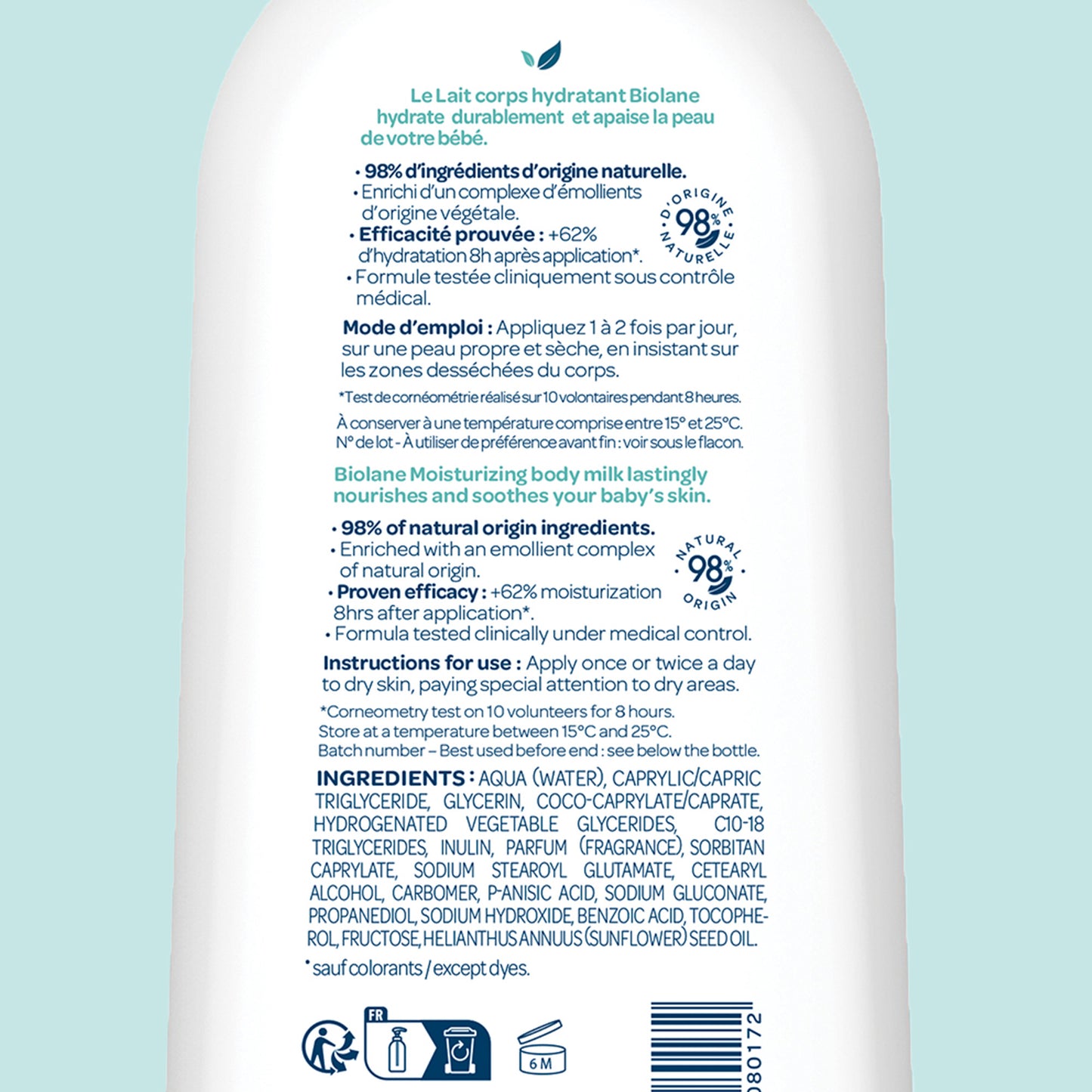 Biolane Moisturizing Body Milk