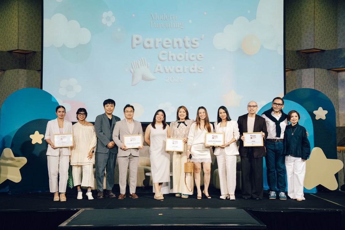 Winners on stage at the Modern Parenting Parents' Choice Awards 2026 at Hilton Manila