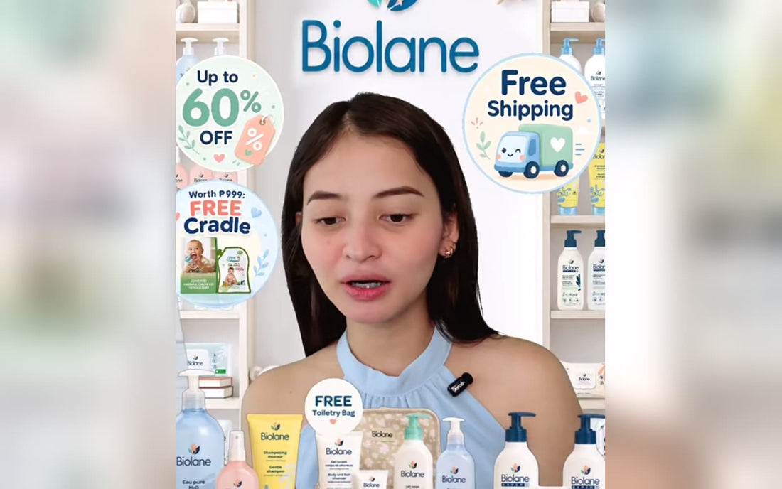 Rhona going LIVE on TikTok with Biolane baby care products for the Trip to Paris Contest