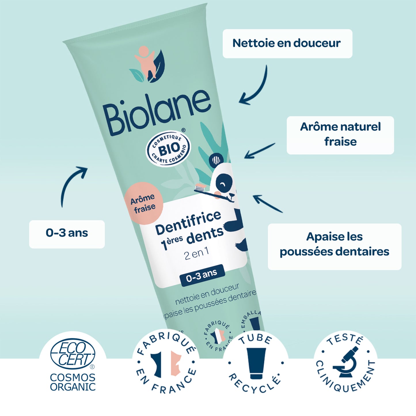 Biolane Organic First Teeth Toothpaste