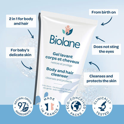 Biolane Baby Body & Hair Wash Gel Refill