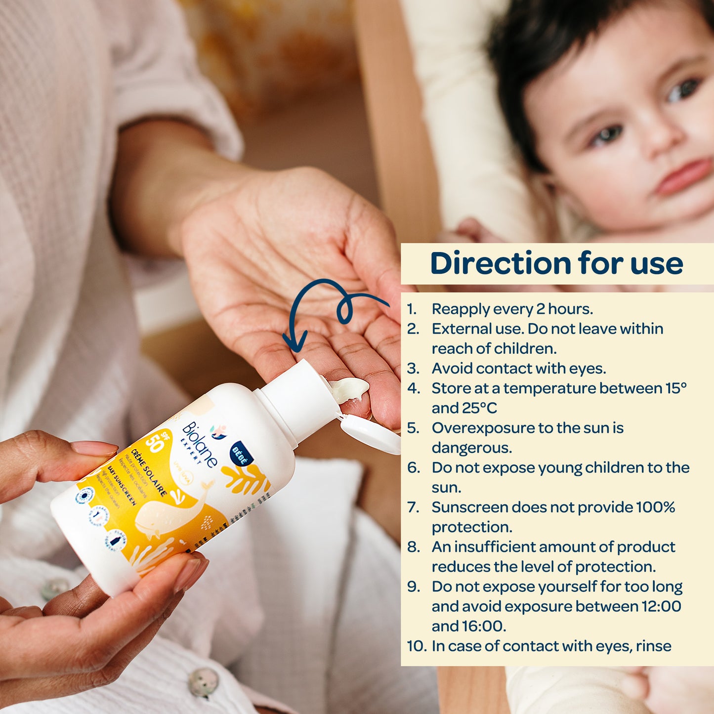Biolane SPF50 Sunscreen for Babies