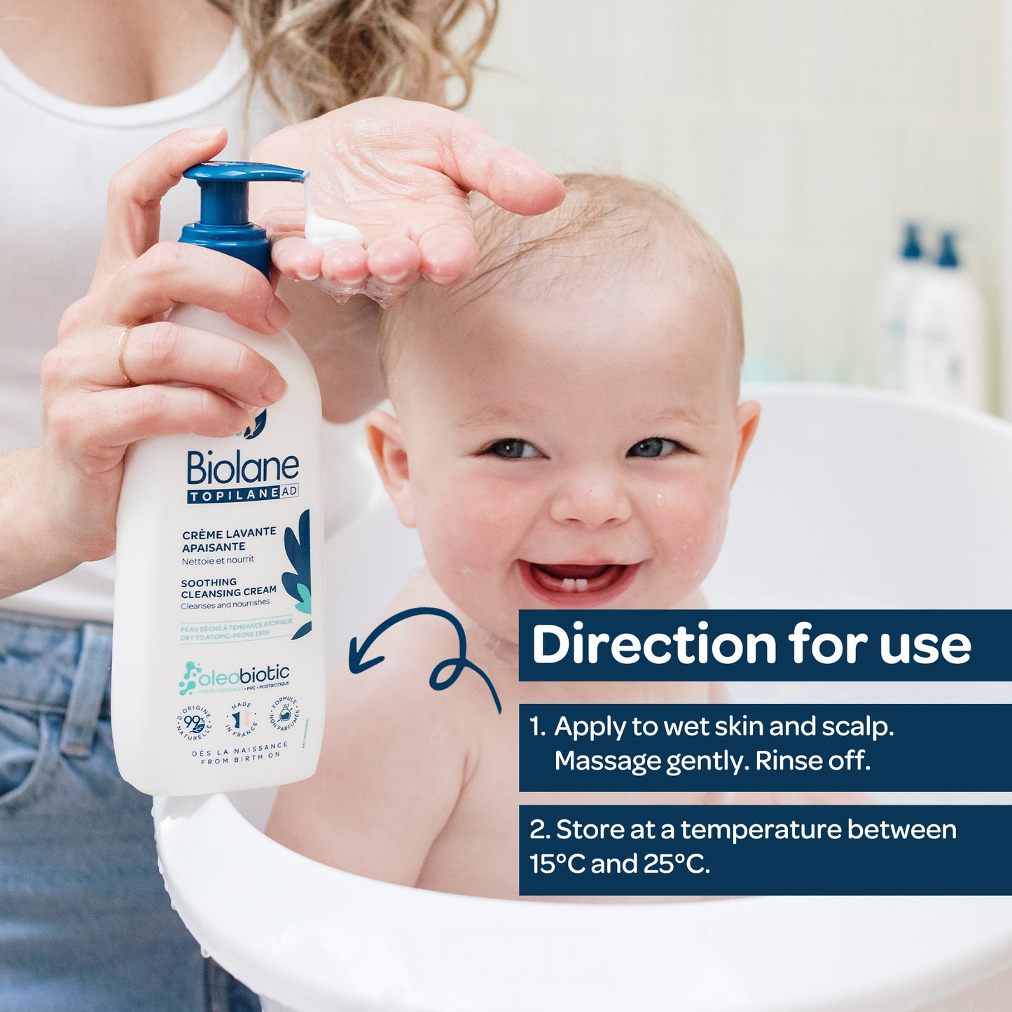 Biolane Topilane AD Soothing Cleansing Cream