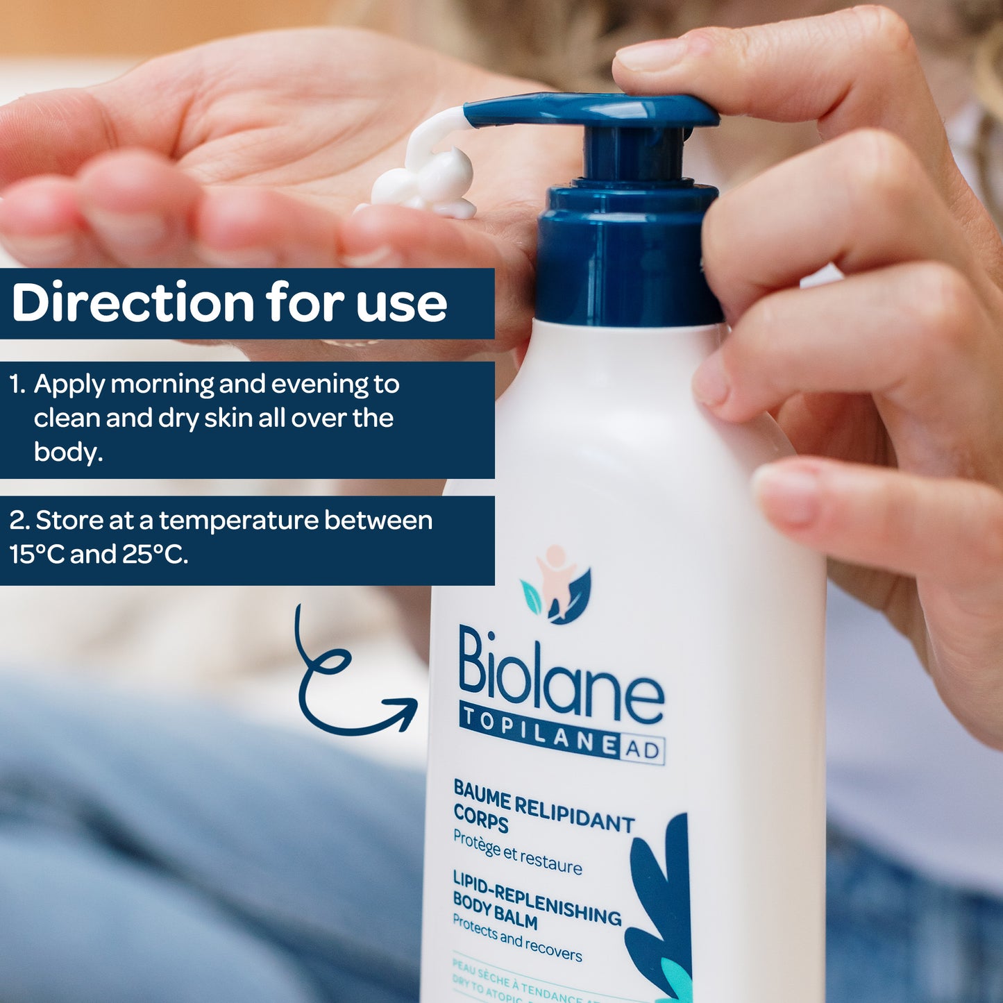 Biolane Topilane AD Lipid-Replenishing Body Balm