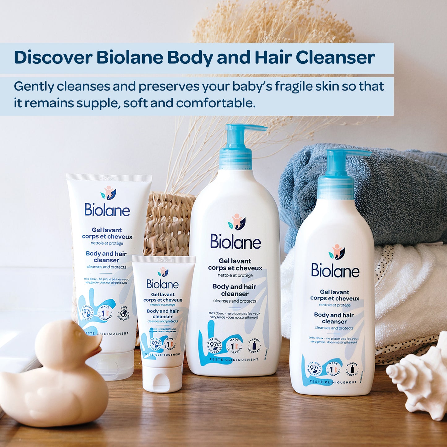 Biolane Baby Body & Hair Wash Gel 750 ml