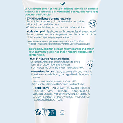 Biolane Baby Body & Hair Wash Gel Refill